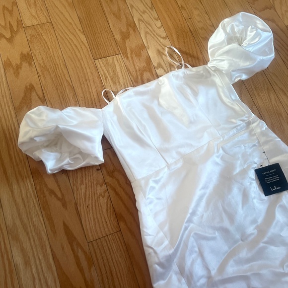 Lulus Significant Sensation white off the shoulder dress - Picture 4 of 4